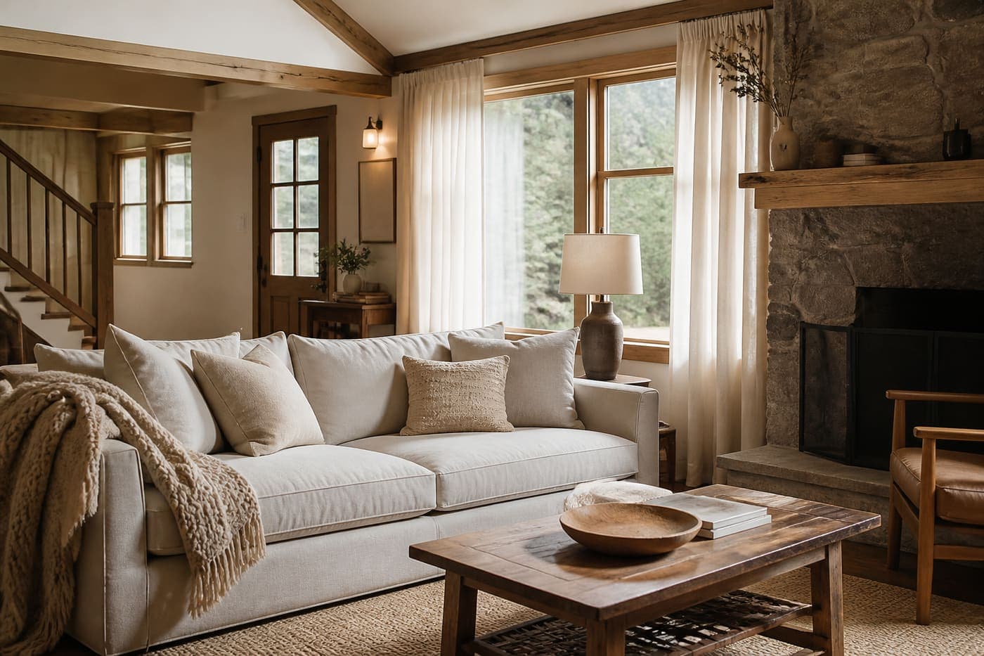 Short-term rental cabin ready for arrival