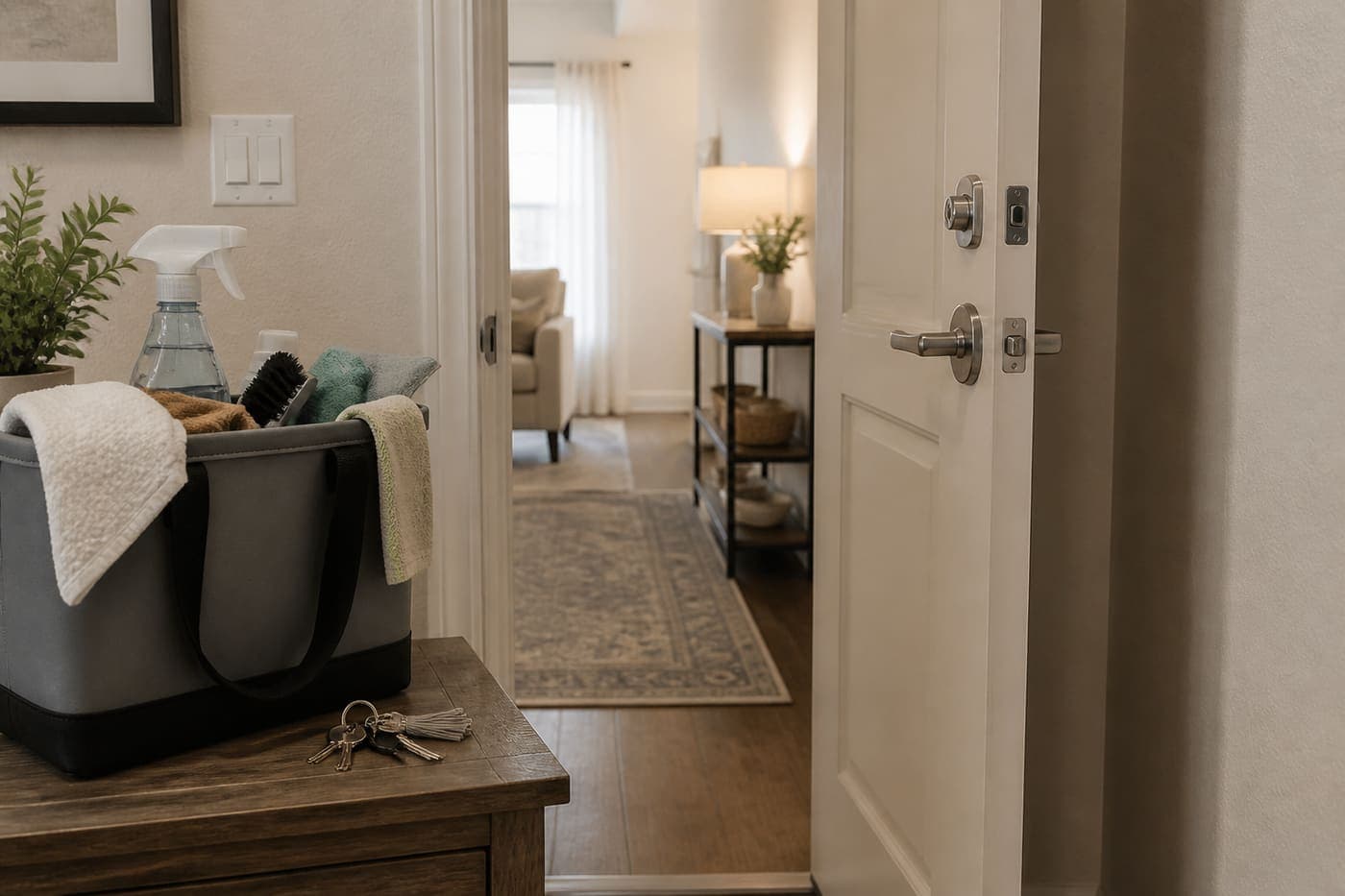 Apartment after guest departure